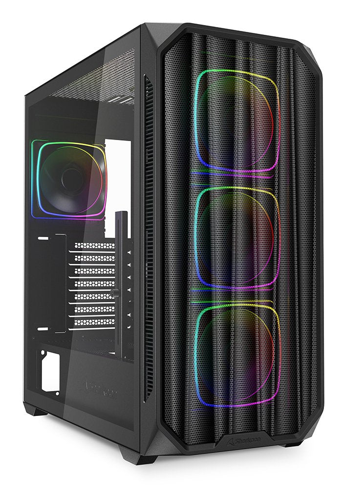 Sharkoon PC Case AK5M RGB Black Glass Tempered 4044951041671