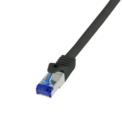 Logilink Network Cable Ultraflex, CAT.6A, S FTP, Black 0,25M — image 1