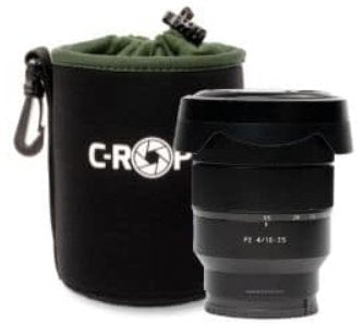 C-rope CRP-LNB-M-BLK-2 Case Or Cover Lens Camera Black Green Vellón, Neopreno Case Protection