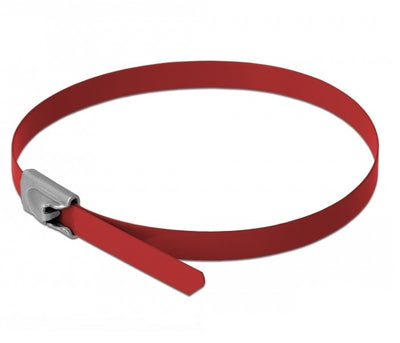 Delock Cable Ties Steel Inoxidable L 300 X B 4,6MM Red 10 Pieces — image 1