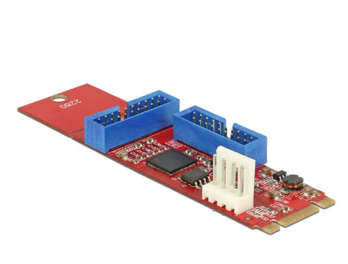 Convertidor M.2 Key B + M Connector Male a 2 X USB 5Gbps Connector Male Poste — image 1