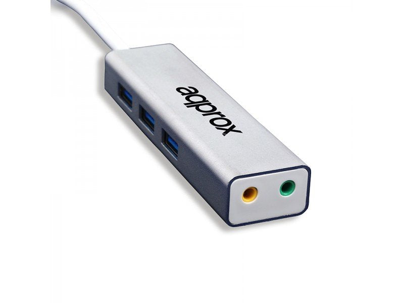 Approx Card Sound USB 5.1 + Hub USB 3.0 3XUSB3.0/Audio Input And Output