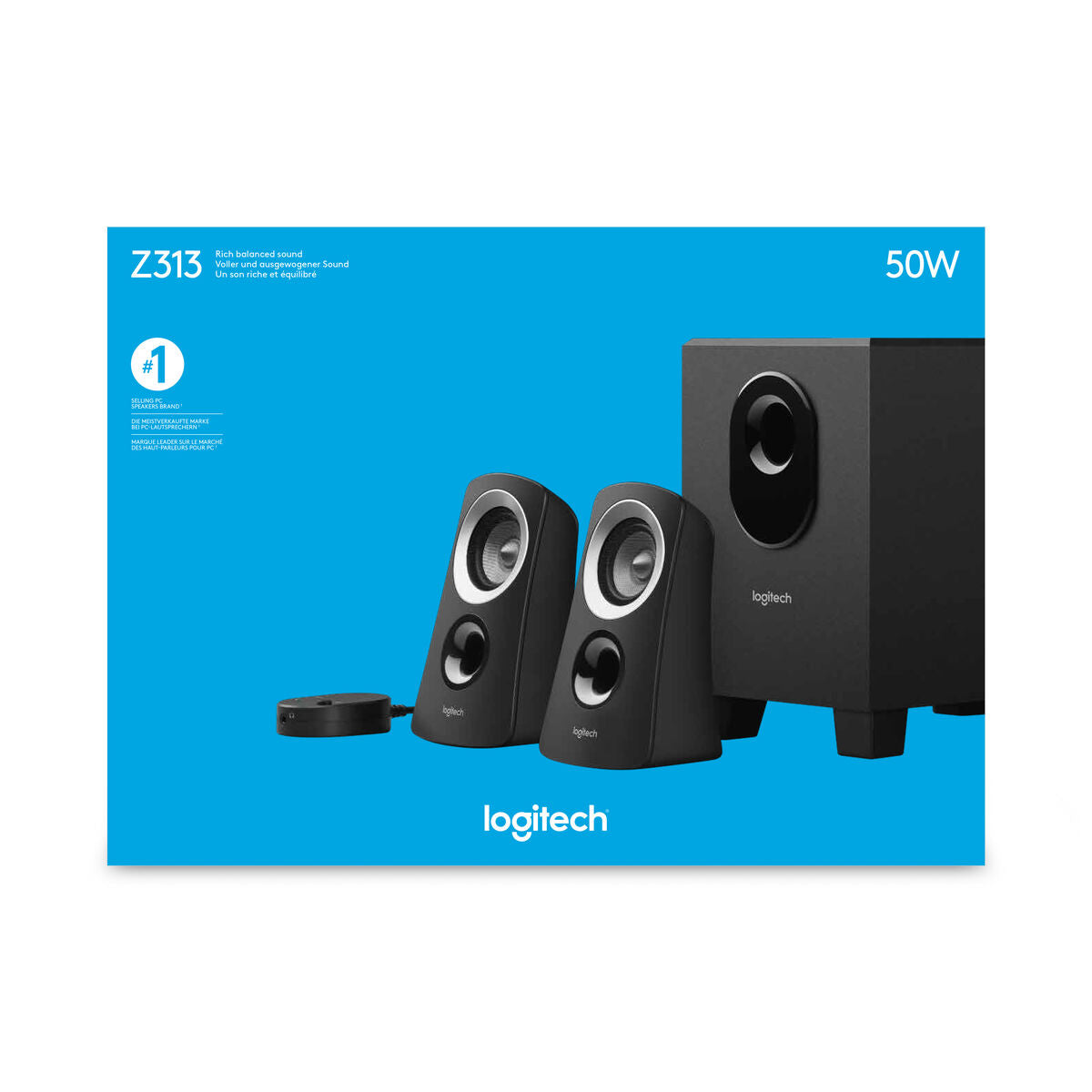 Logitech 2.1 Multimedia Speakers Logitech Z313 Black 25 W