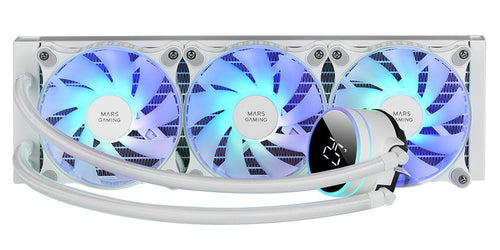 Mars Gaming Refrigeracion Liquida Frgb Ml-lcd 360 White 360MM/ Iluminación ARGB/ Screen LCD With Monitoreo Tem — image 1