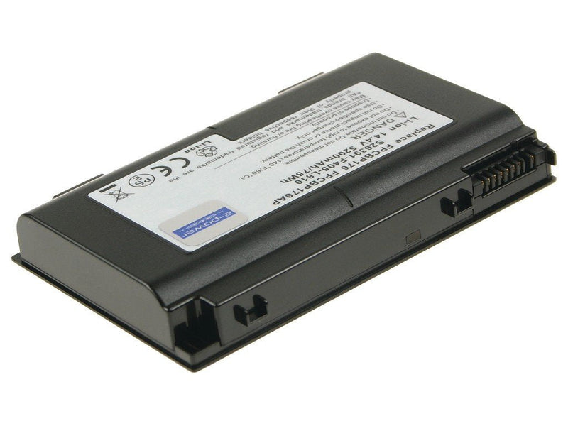 2-POWER Battery 14.4V 5200MAH Fujitsu Siemens Lifebook E8410 CBI3046A