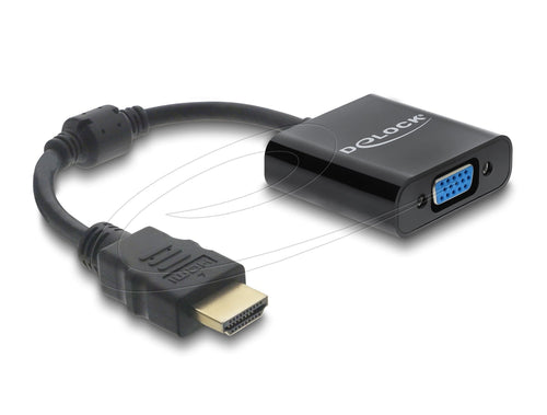Delock Adapter HDMI Plug Zu VGA Buchse Black — image 1