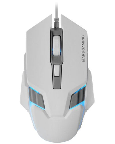 Mars Gaming Mouse Gaming MM024 Up To 4000 DPI White — image 1