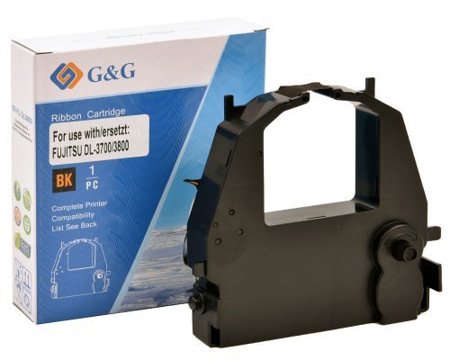 G&g Ink Ribbon Compatible With Fujitsu Dl 3700/ 3800 Black