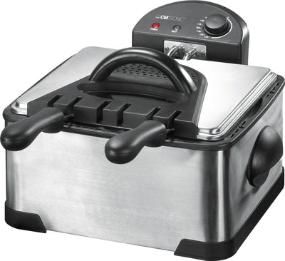 Clatronic Fr 3195 Fryer 3 Cestas, Desmontable, 2000W, 4 Litros, Steel Inoxidable, Silver — image 1