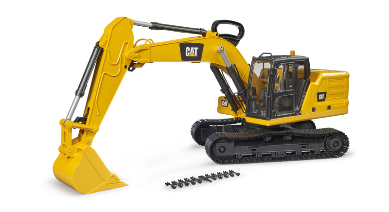 Bruder Excavadora Shovel Cat, Modelo Vehículo Amarillo Negro