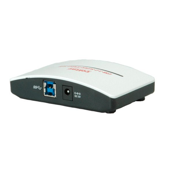 Roline USB 3.0 Hub Black And White 4 Ports With Power Supply