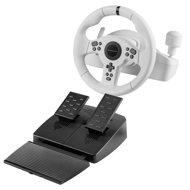 Mars Gaming Wheel With Pedals And Cambio Marchas Manual Mwh-rsxone