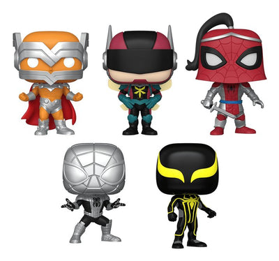 Blister 5 Figuras Pop Marvel Spiderman Exclusive — image 1