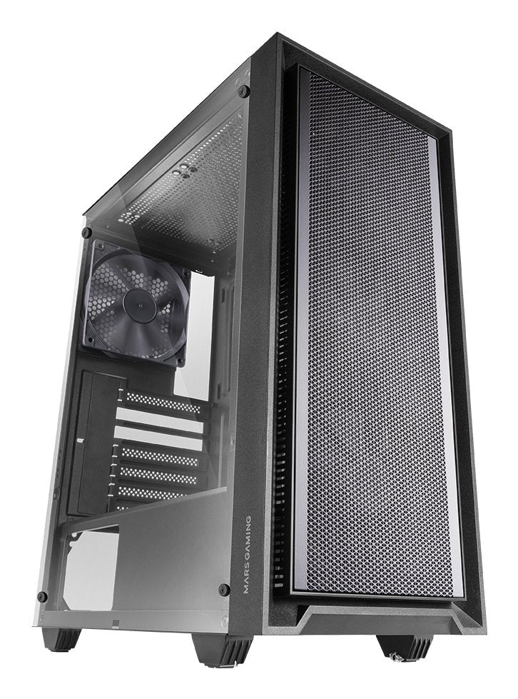 Mars Gaming Box Semitorre ATX Mc-pmax Black Bahías INT:2X3'5, 3X2'5/ 1XUSB3.0/ 2XUSB2.0/ Audio In/Out/ Sistema
