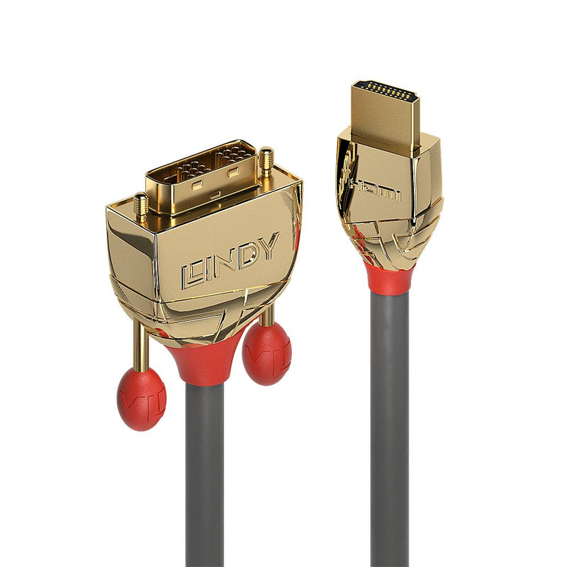 Lindy Gold Line Adapter Cable - HDMI / DVI - 1M