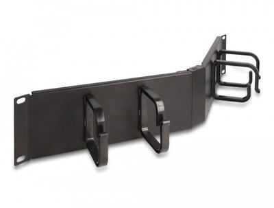Delock 19 Panel Organiser Cables With 4 Stand 2 He Angular Black — image 1