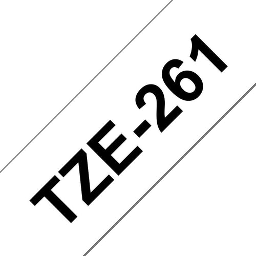 Brother TZE261,NEGRO Sobre White Roll (3,56CM X 7,99M) 1 Bobina(s) Type Laminated P-touch PT-1005, PT-1010, 36 — image 1