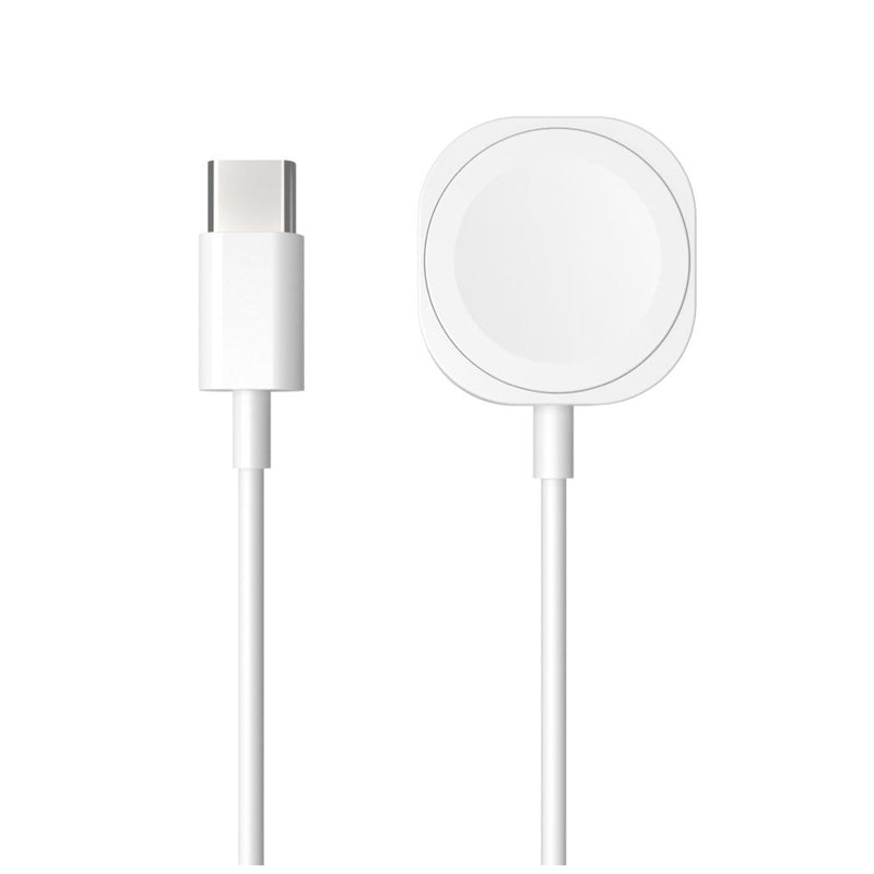 Fixed USB-C Cable Charging For Apple Watch, White