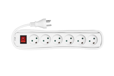 Microconnect MC-GRU0650DK Base Múltiple 5M 6 Salidas AC Indoor Black — image 1