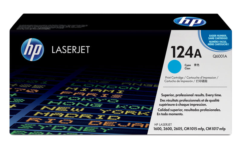 HP Genuine Toner 124A Cyan Q6001A