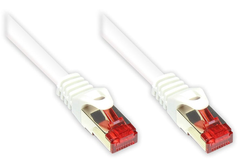 Goodconnections Network Cable With Protector Pestaña, CAT.6, S FTP, Pimf, Pvc, 250MHZ, White 15M,