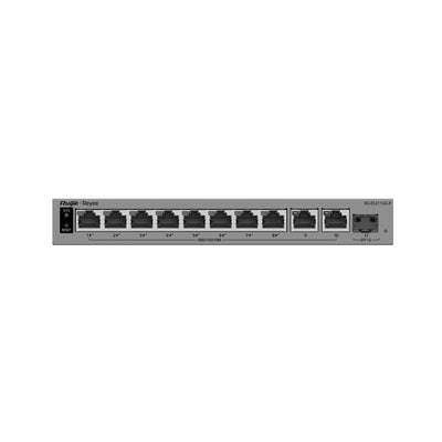 Ruijie Switch Gestionable L2 RG-ES211GS-P 11P 10x RJ45 GB 1XSFP Ge 8XPOE 120W Gestion Nube — image 1