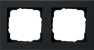 Gira 021209 Frame Embellecedor 2F Gira E2 Black — image 1