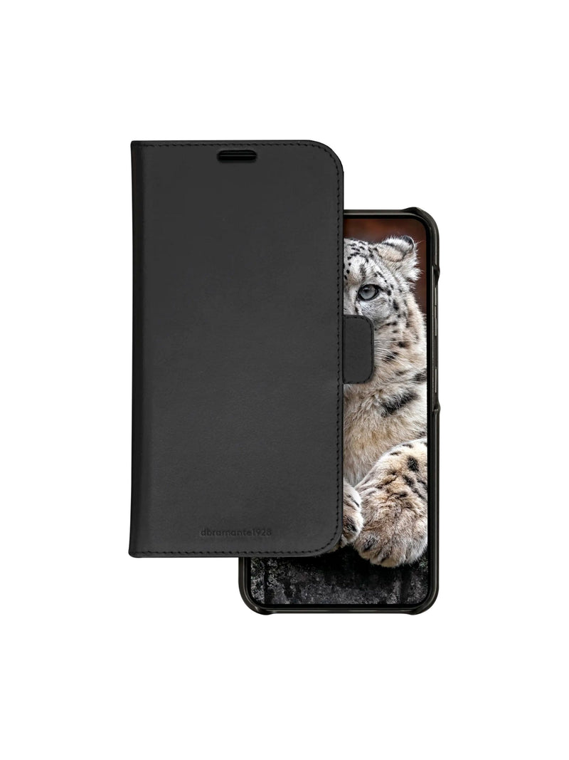 DBRAMANTE1928 Lynge Case With Cover Phone Mobile Phone 2 1 Leather Pebble Grano Complete Samsung Galaxy S24 Fe
