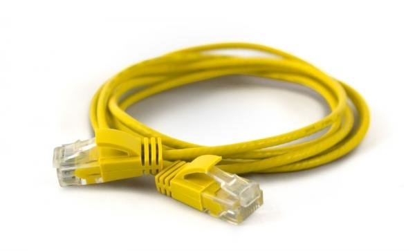 Wantecwire UTP, Cable Extra Thin CAT.6A, D 2,8MM, Yellow Length 25,00M