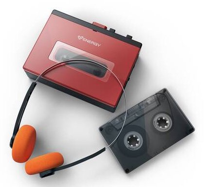 Energy Sistem Portable Cassette Player Reproductor Cintas Cassette - Bluetooth - Headphones Retro Incluidos -