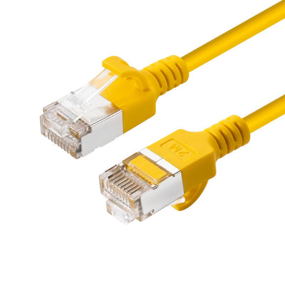 Microconnect V-FTP6A02Y-SLIM Network Cable Yellow 2M CAT.6A U/FTP (STP) — image 1