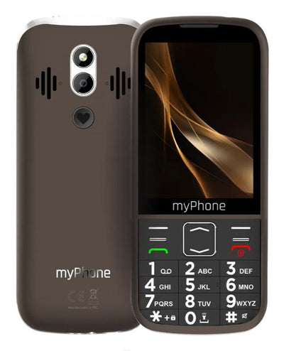 Myphone Mobile Phone Halo 4 Plus LTE Collection Praliné (chocolate) Nano SIM 3.5 IPS 320X240 128MB 48MB RAM Ca — image 1