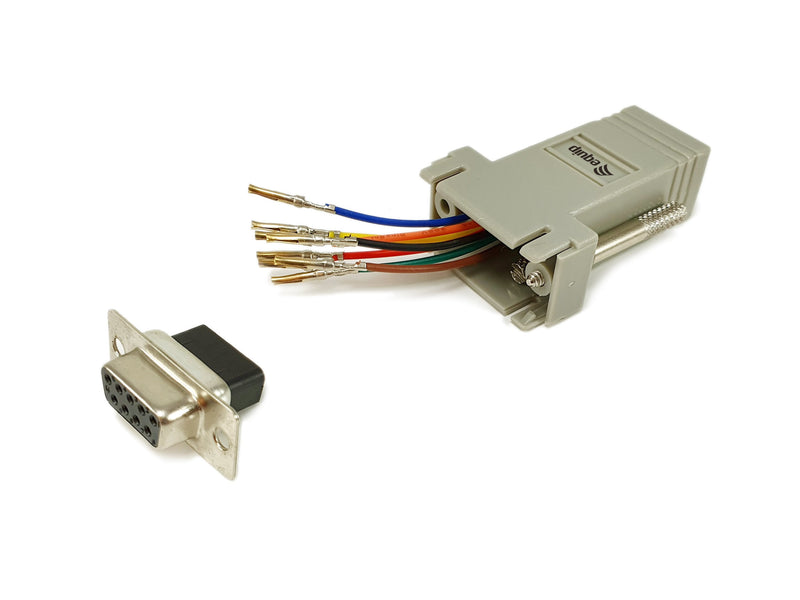 Equip Adapter DB9 SERIAL-RJ45 H/H 8PIN Grey Bag Plastic