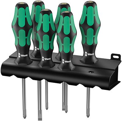 Wera 335/350/355/6 Kraftform Plus Set Screwdriver Standard