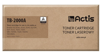 Actis Toner Compatible (reemplazo Brother TN-2000 / TN-2005 - Standard - 2500 Páginas - Black — image 1