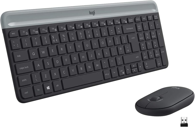 Logitech Keyboard Spanish + Mouse MK470 USB QWERTY Grafito 920-009198
