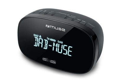 Muse Dab + Fm Dual Alarm Clock Radio M-150 Cdb Black — image 1