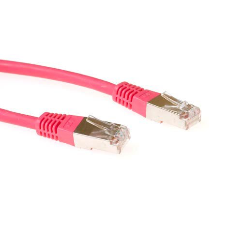 Red 10 Meter F UTP CAT.5E Patch Cable With RJ45 Connectors