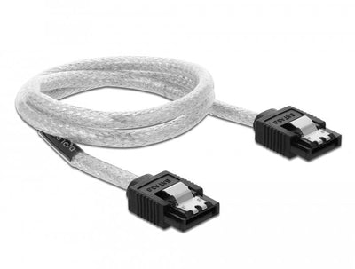 Delock 85342 Cable SATA 6GB/S 50CM Transparent — image 1