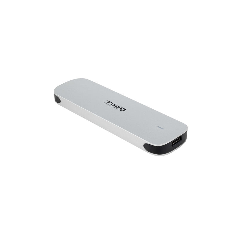 TooQ External Enclosure M.2 Ccs USB 3.1 GEN1 Aluminium - Silver