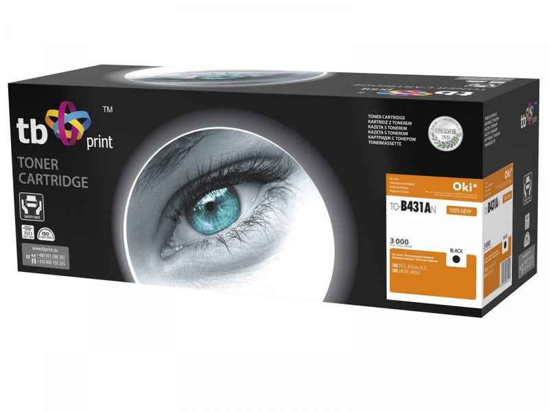 Toner Oki B411/B431 TO-B431AN Bk 100% New