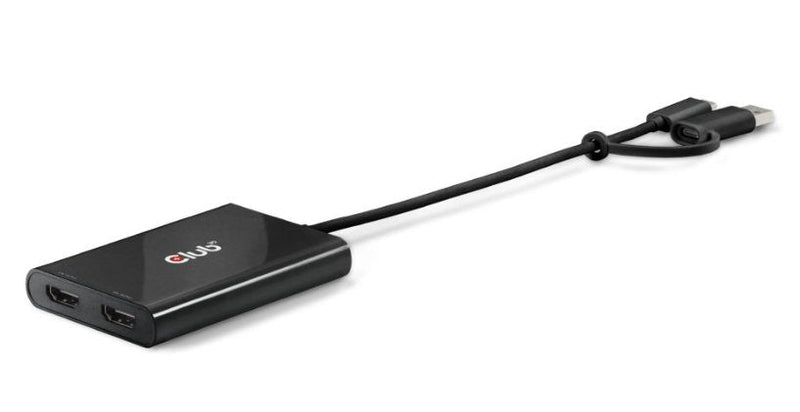CLUB3D Adapter USB-C USB a Adapter 2x HDMI 4K@60HZ M H Retail