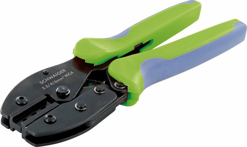 Schwaiger Pliers Crimpado Solar Connector Male 2,5-6MM Gummiert Griffe