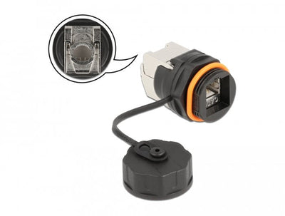Delock 86698 Connector RJ45/CAT.6A Lsa Black — image 1