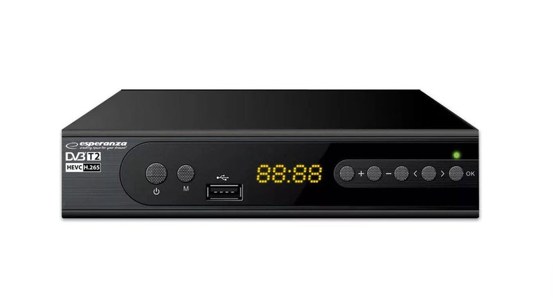 Esperanza Sintonizador DVB-T2 H.265 / Hevc EV106R