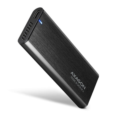 Axagon EEM2-SB2 Box External Hard Drive (SSD) Black M.2 — image 1