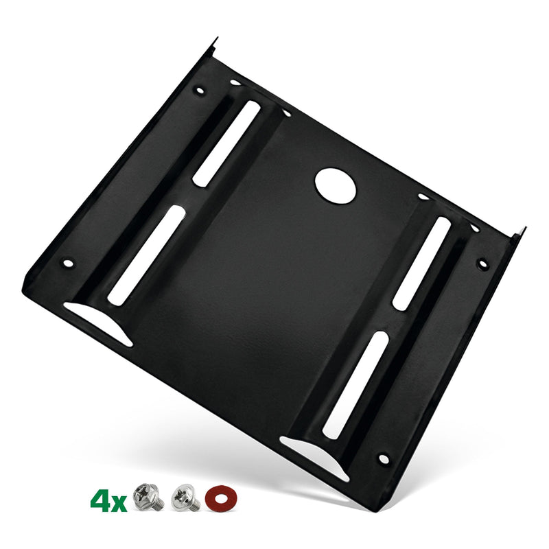 Inline Adapter HDD/SSD, 2,5A 3,5, With Screws Black