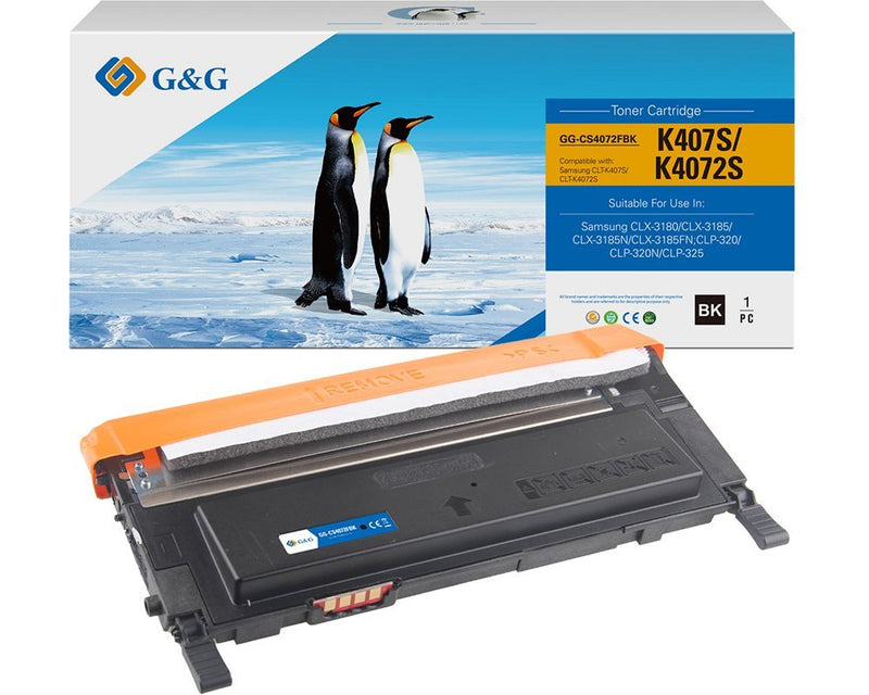 G&g Toner Compatible With Samsung CLT-K4072S HP SU128A