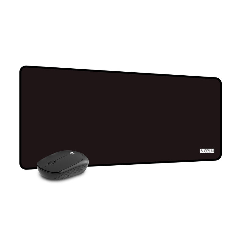 Subblim Set Wireless Mouse And Mouse Pad Harmony Black Up To 1200 DPI