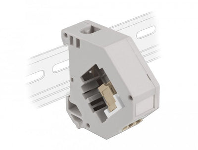 Delock Adapter Carril Din With Keystone Lc Duplex Connector Female a Lc Duplex Connector Female Beige — image 1